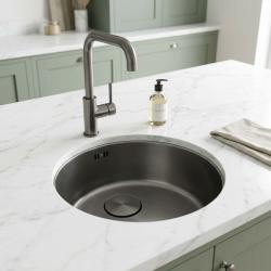 modern-round-kitchen-sink-stainless-steel-faucet-marble-countertop